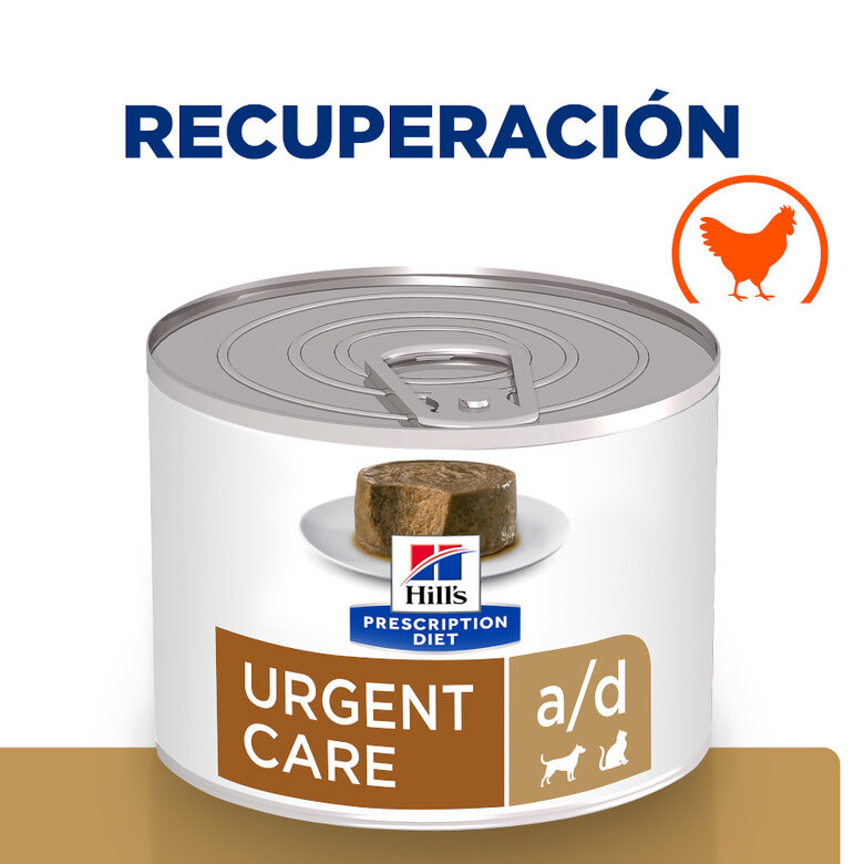 Hill’s Prescription Diet Urgent Care a/d Mousse de Frango lata para cães e gatos, , large image number null